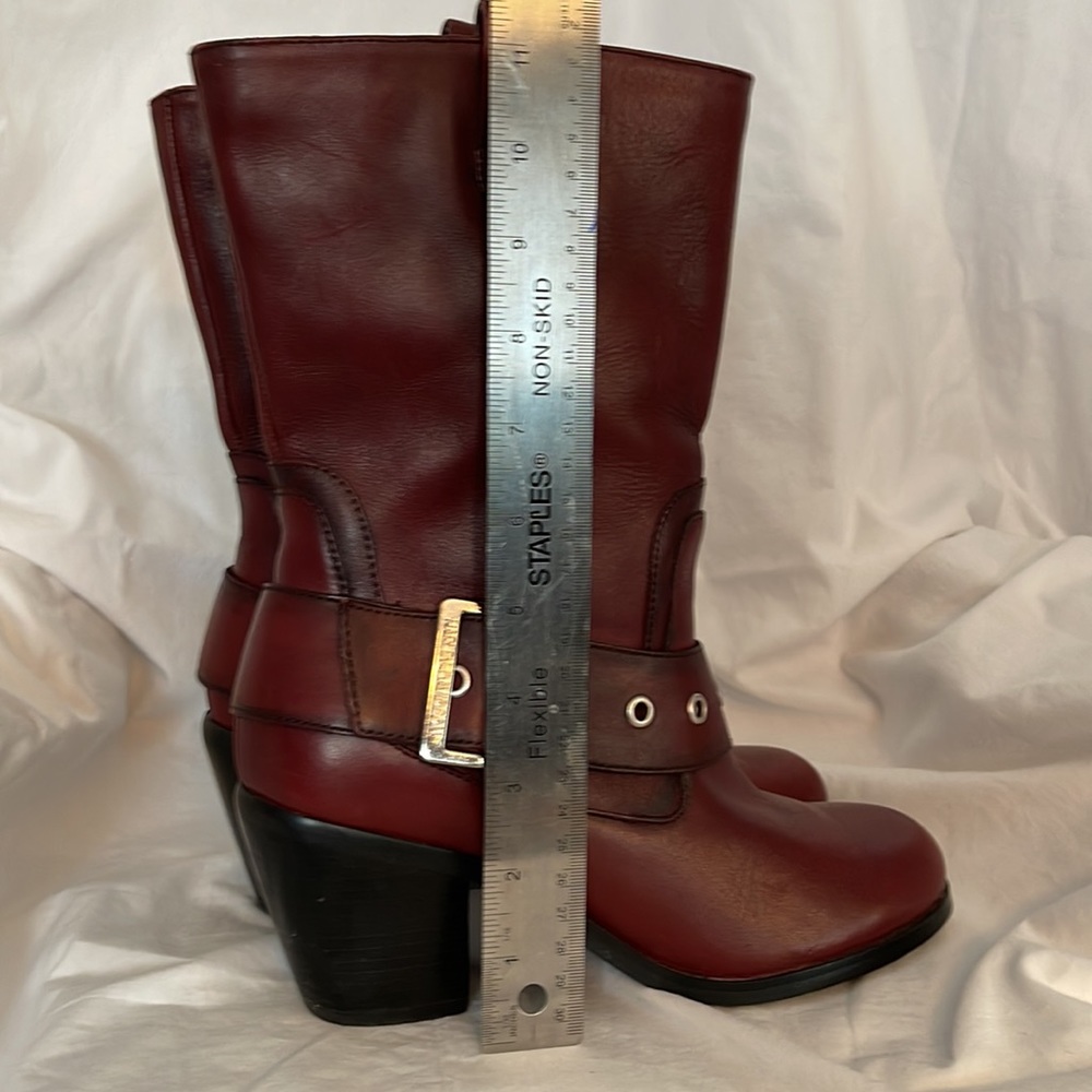 Harley-Davidson Women’s Leather Boots Size 8 in Deep Red - Picture 10 of 10